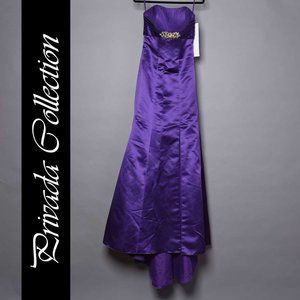 Privada Collection Purple Gown Size 8